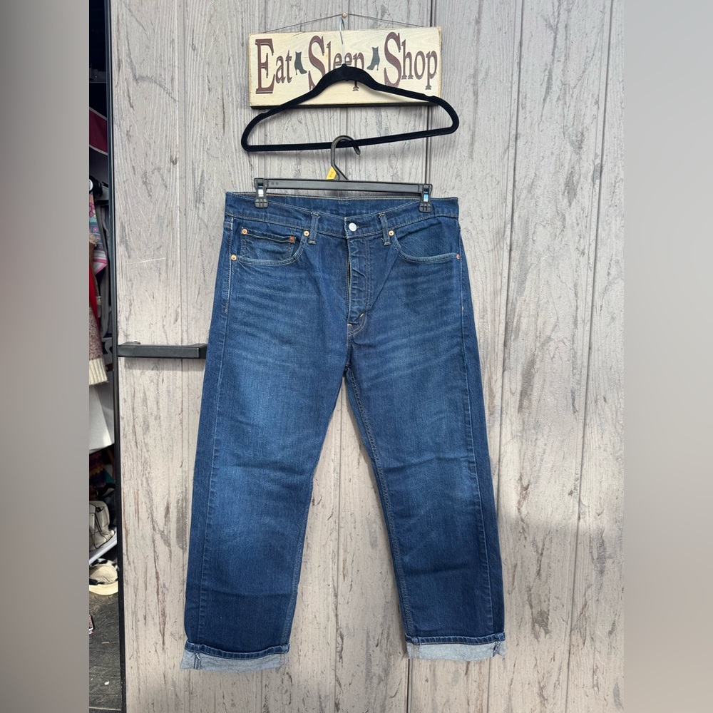 Levi's Dark Blue Straight Jeans